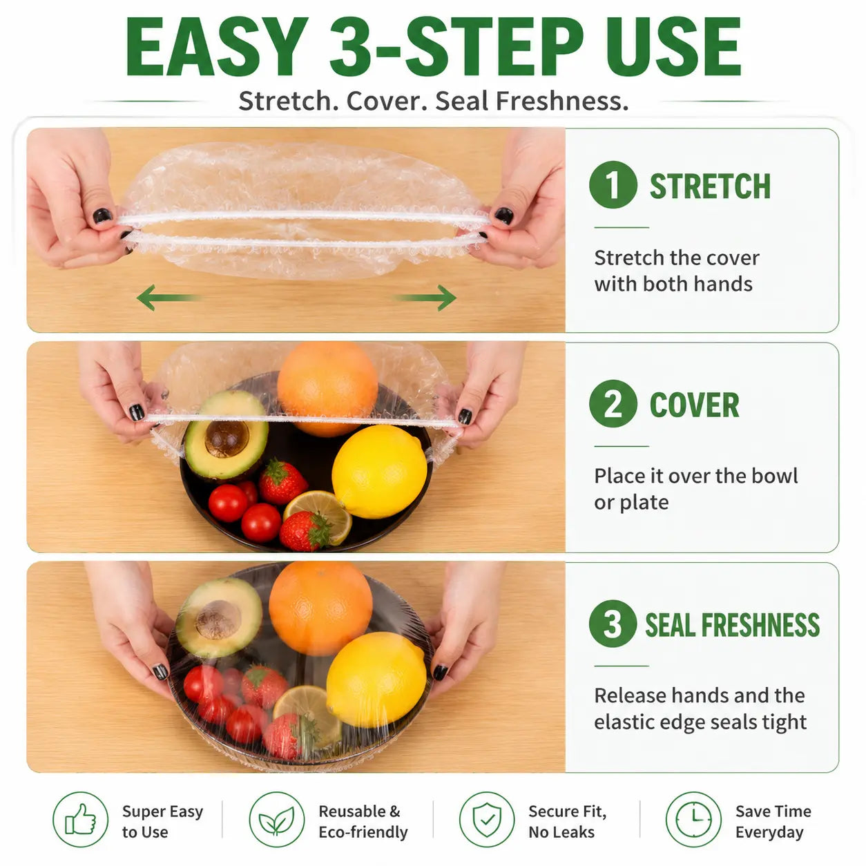 Disposable Stretch Food Covers for Bowls & Plates